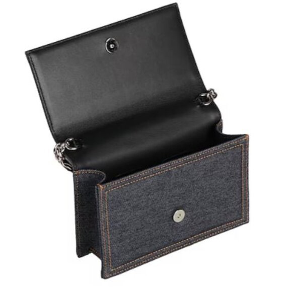 Alexander McQueen Skull Denim Crossbody Bag - Picture 4 of 14